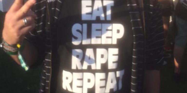 This Guy Is Wearing A ‘Eat, Sleep, Rape, Repeat’ Shirt At Coachella, And It’s F*cking Terrible