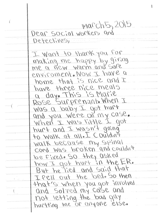 This 8-Year-Old Abuse Victim’s Thankful Letter Shows Just How Much Pain ...