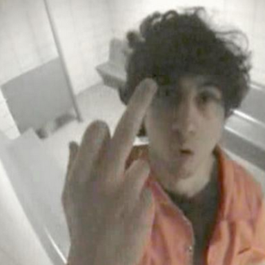 Here’s Boston Bomber Dzokhar Tzarnaev Giving The Finger To His Prison Cell Camera