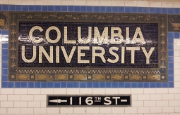 columbia university subway sign