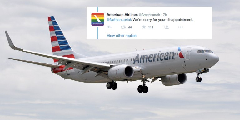 American Airlines Responded To An Anti-LGBT Passenger In The Most Epic Way Possible