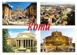 rome postcard