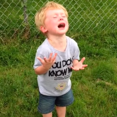 Watch This Little Boy Flip Out Because He Stepped In Dog Sh*t