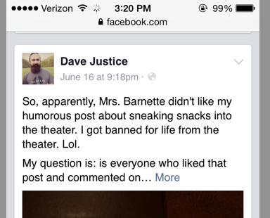 Playful Facebook Post About A Movie Theater’s Prices Leads To Man Being Banned And Massive Social Media Drama