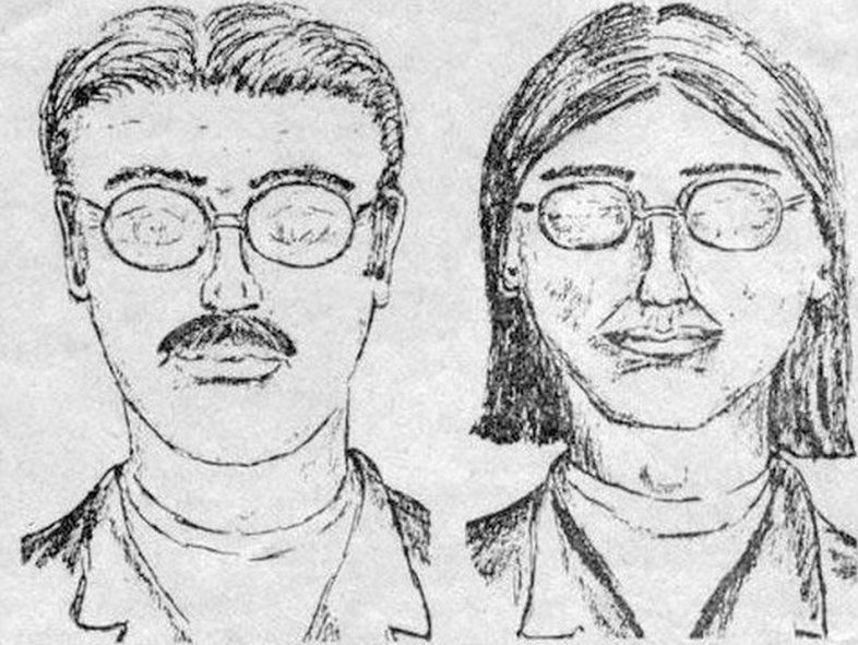 Police sketch of intruders. Wikimedia Commons 