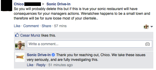 Facebook / Sonic Drive-In