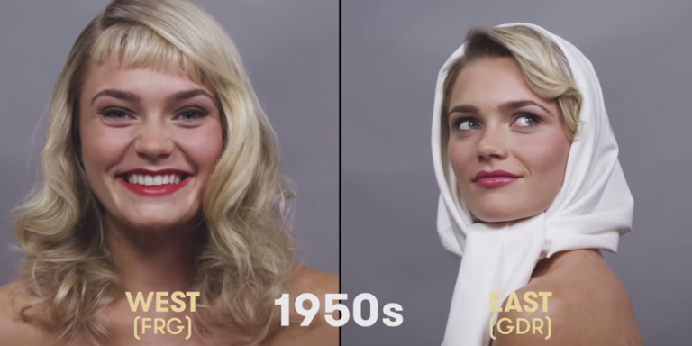 Watch This Woman Demonstrate 100 Years Of German Beauty Trends in 1 Minute