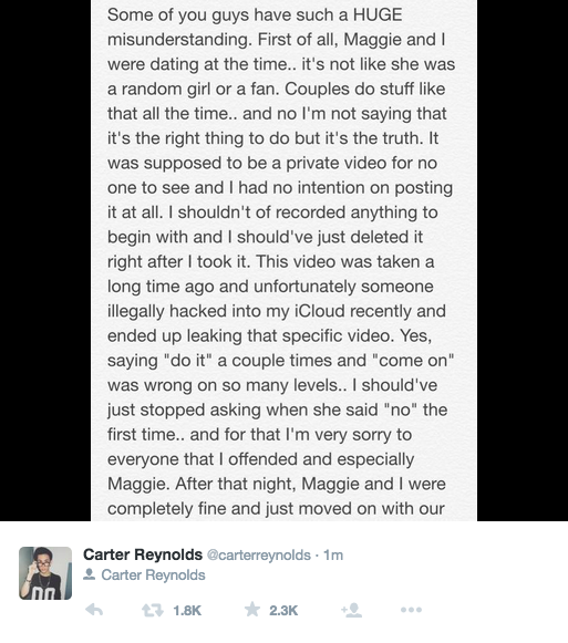 Twitter / Carter Reynolds