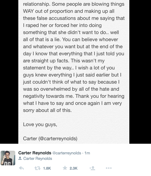 Twitter / Carter Reynolds