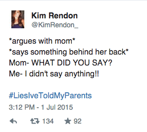 31 Hysterical #LiesIveToldMyParents From Kids Who Don’t Regret Them At All
