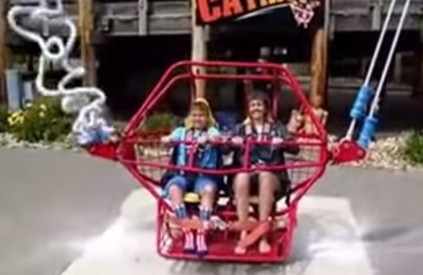 These Excited Amusement Park Guests Literally Almost Died On This Thrill Ride
