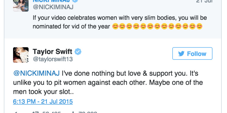 Nicki/Taylor Feud: Speak Now, Taylor Swift…But Say Something Else This Time