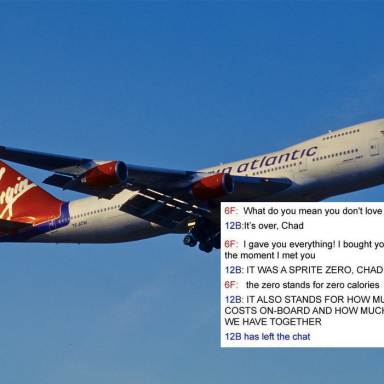 Read These 9 Hilarious Transcripts From Virgin Airline’s In-Flight Messaging System