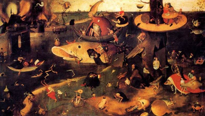 The Temptation of St. Anthony by Hieronymus Bosch.