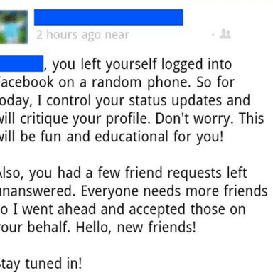 Man Forgets To Log Out Of His Facebook, Gets Hijacked By Hilarious Grammar Troll