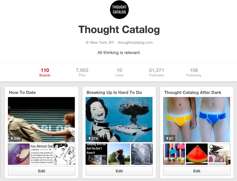 Thought Catalog Pinterest