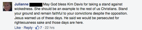 Facebook / Support KIM DAVIS
