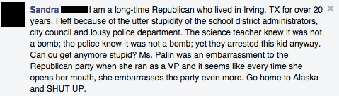 Facebook / Sarah Palin