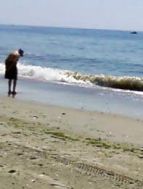 beach old man