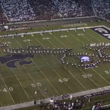 KSU Is Very Sorry That Their Marching Band Formation Looked Like A Jayhawk Performing Fellatio