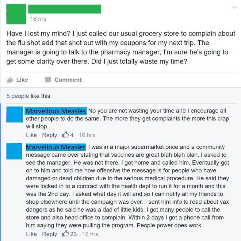 Facebook / Things Anti-Vaxers Say