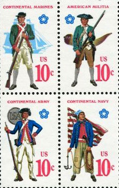 bicentennial stamp revolution