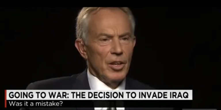 Former British Leader Tony Blair Apologizes For Iraq War (Sort Of)