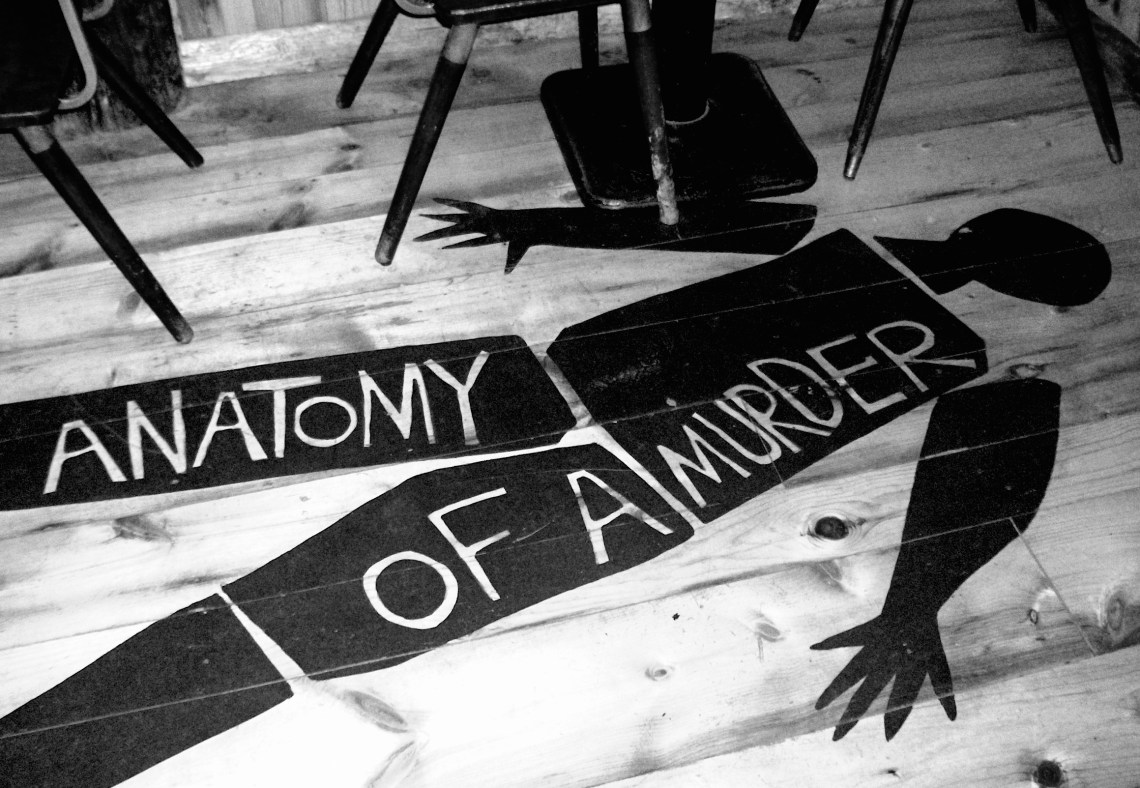 Where the body fell.