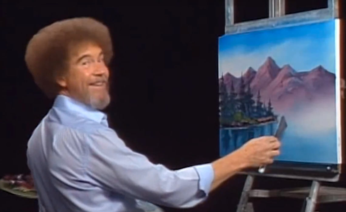 Bob Ross Official on X: Bob Ross easels will never give you up