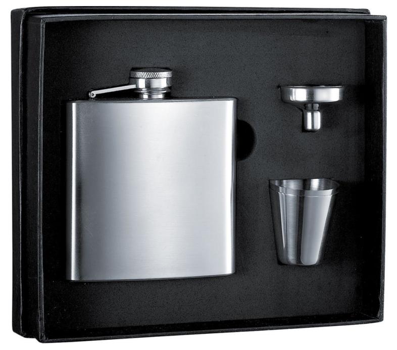 Stainless Steel Flask Gift Set