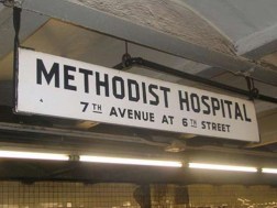 methodist hospital sign