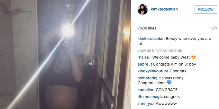 Kim Kardashian Just Had Her Baby And Literally The Whole Internet Is Talking About It