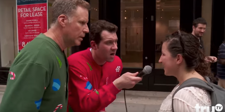 Billy Eichner And Will Ferrell Spread Holiday Cheer The Only Way They Know How