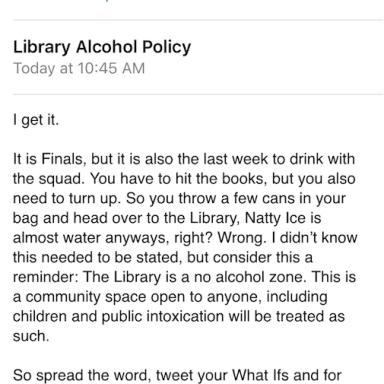 This Fed-Up Librarian Totally Roasts Students For Getting Wasted In The Library