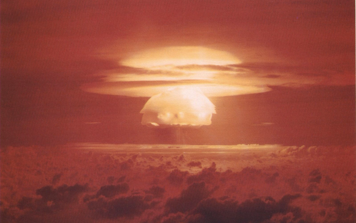 Castle Bravo explosion (15 megatons) via Wiki Commons