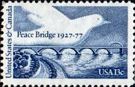 Peace Bridge stamp 1977