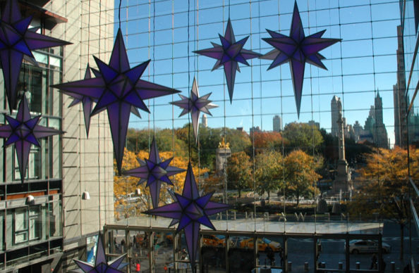 View from the second floor of the Shops at Columbus Circle.