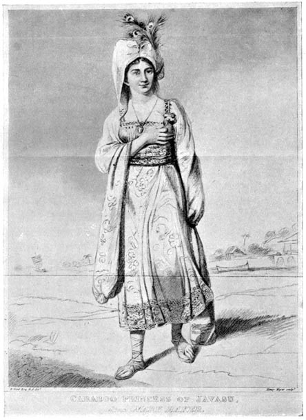 Engraving of Mary Baker, AKA "Princess Caraboo." (Wikimedia Commons) 