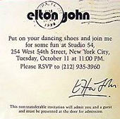 Elton John Studio 54