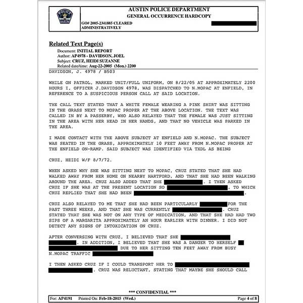 Police Report via ConservativeOutfitters
