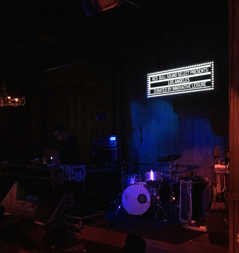 The darkness of the venue really helped me get into a brooding mood.