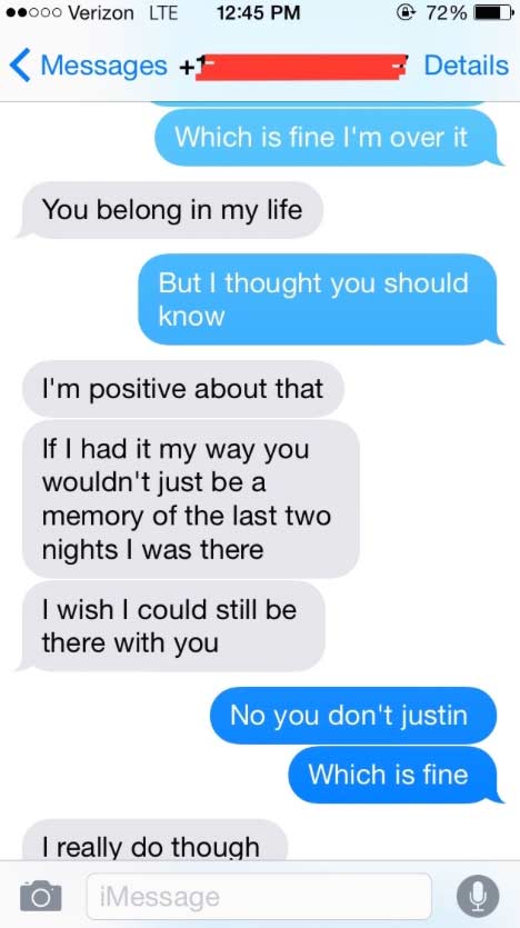 boyfriend and girlfriend text messages breaking up