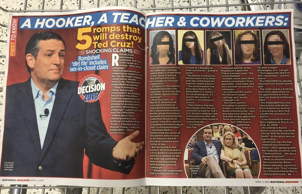Did Ted Cruz Actually Have Numerous Affairs While His Wife Was Depressed Or Is It All Bullshit?