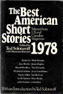 best american short stories 1978