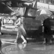 rain bus bw
