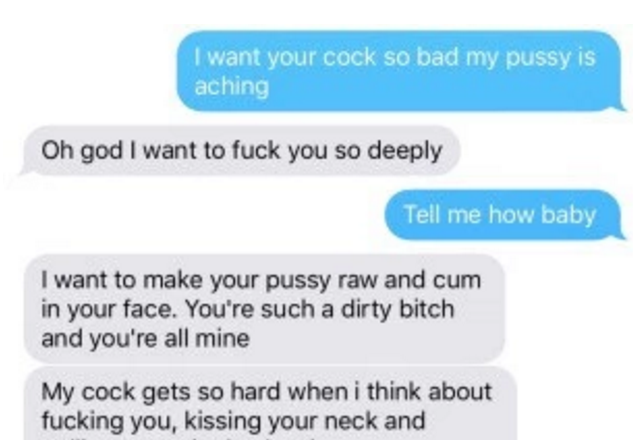 Long detailed sexting messages