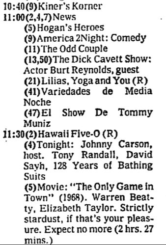 TV May 31 78