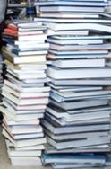 book pile