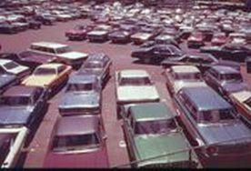 parking lot cars