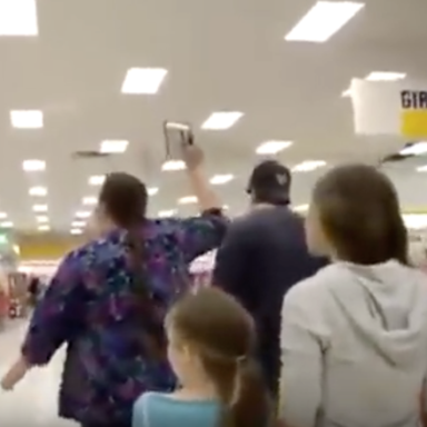 Watch This Crazy Lady (And Her Poor, Poor Kids) March Through A Target Store Screaming About Bathrooms, Homosexuals, And Satan